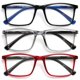 thumbnail image 1 of Gafas de lectura OPULIZE +3.00 negro, gris y rojo – pack de 3, 1 of 7