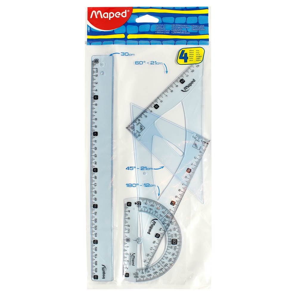 Set Geometría 4 Piezas 30 Cm Maped