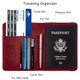 thumbnail image 3 of Funda de pasaporte WALNEW RFID de piel sintética con bolígrafo para viajes, 3 of 8