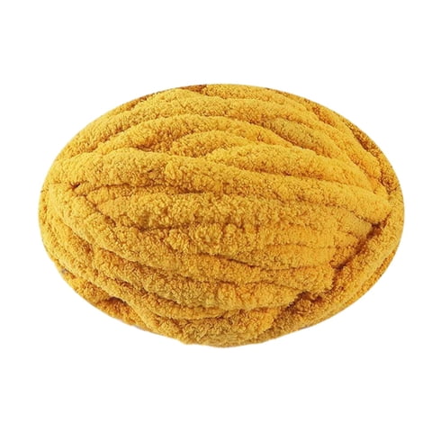 Bothyi - Hilo Grueso Y Grueso De Poliéster Para Manta Tejida, Fabricación De Alfombras, Color Marrón Y Amarillo