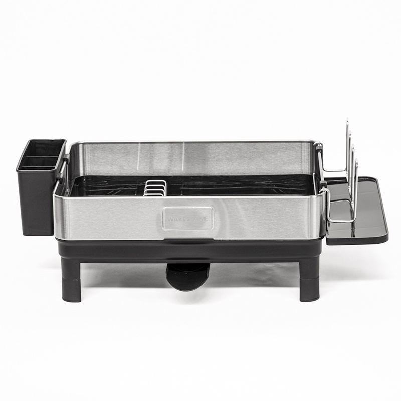 Wakeshome - Escurridor De Platos De Acero Inoxidable Plateado Secaloza De Alta Gama Rack Organizador De Cocina Secador De Utensilios De Cocinna J-674