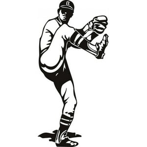 Rienda Libre Graphics - Decomural Baseball Pitcher American Sports Ws-17538