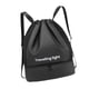 thumbnail image 4 of Mochila Con Cordón De Apertura Ancha, Bolsa De Natación Para Piscina, Senderismo, Playa, Color Negro, 4 of 5