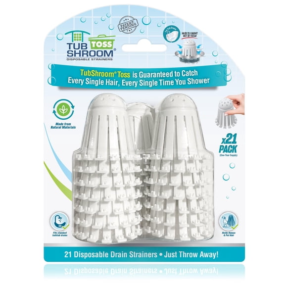 Coladores De Desagüe Toss Paquete De 21 Recolector Desechable De Cabello