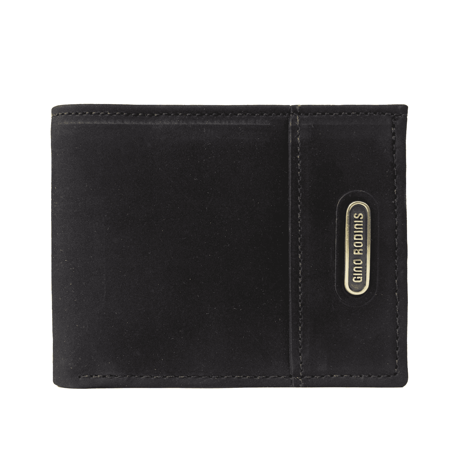 Gino Rodinis - Billetera De Cuero Graso Hombre 111 Negro