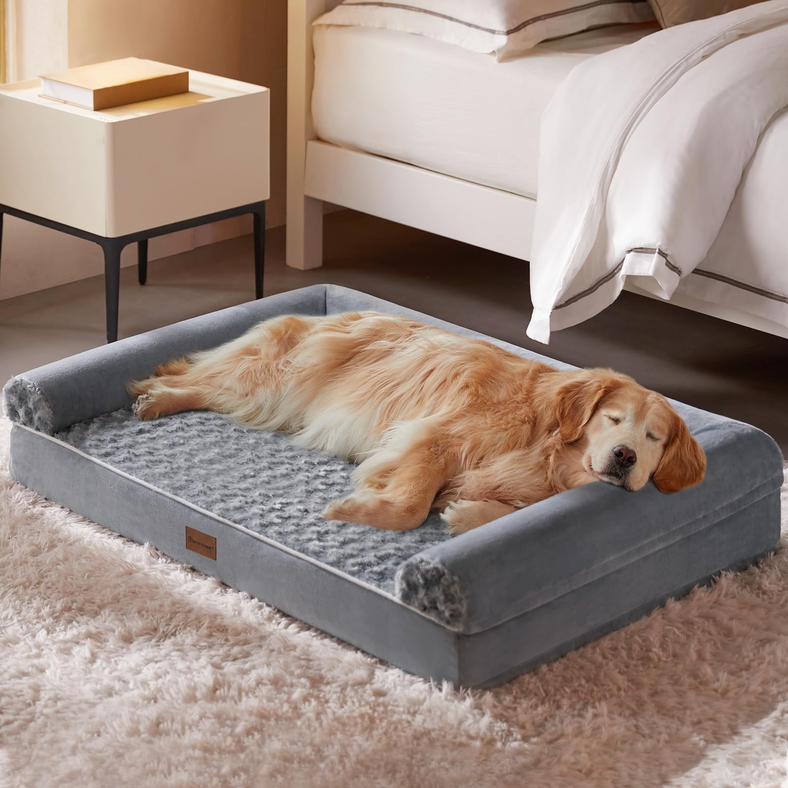 Cama Ortopédica Impermeable Para Perros Grandes Bfpethome