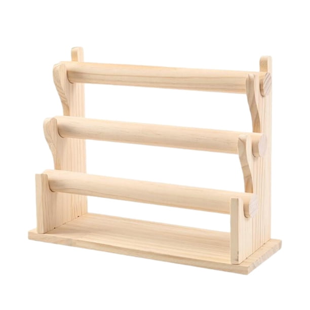 Organizador de Exhibición de Cuerdas para El Cabello con Soporte para Pulseras, Elegante Soporte de Exhibición para Pulseras, Relojes de Pulsera, Acce 3 niveles