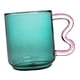 thumbnail image 3 of Taza De Cristal Colorida Taza De Bebida De Desayuno 15 Oz Para Oficina De Agua Con Leche, 3 of 5