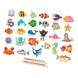 Bothyi - Juguete De Pesca Magnético De Madera Educativo Para Niñas, Niños, Regalo De Vacaciones