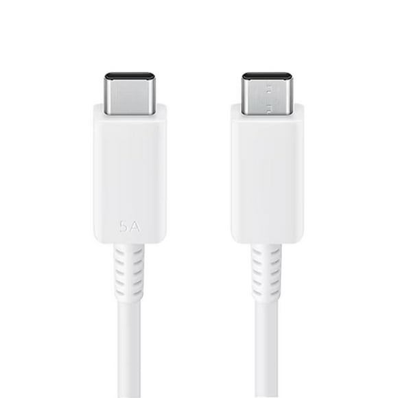 Cable De Carga Rápida USB-C 100W 5A 1Mt LEVO blanco
