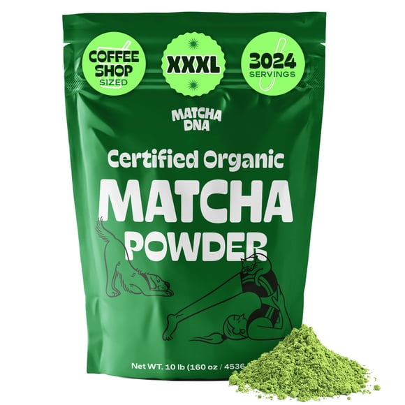 Té verde matcha en polvo MATCHA DNA Organic, bolsa de 4,7 kg