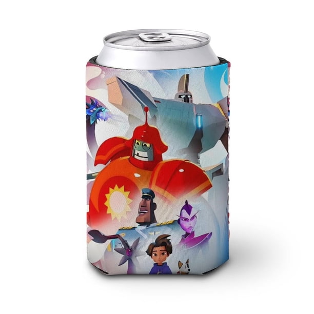 Super Hermanos Robots Gigantes Funda enfriadora de latas, aislante de bebidas para mantener frías o calientes, funda térmica plegable para latas, portabebidas reutilizable