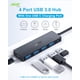 thumbnail image 2 of Hub USB C Acer de 4 puertos USB 3.0 con puerto de alimentación tipo C, cable de 2 pies, 2 of 7