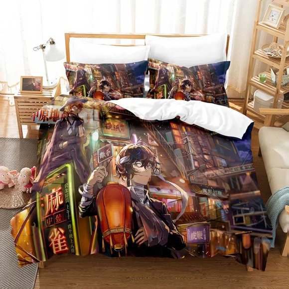 Fashion Wenhao Wild Dog Bedding Sets Duvet Cover Set With Pillowcase Full Bedclothes Bed Linen customizable Bed Sheets