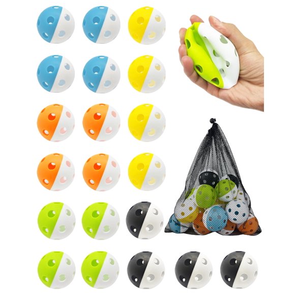 Bolas de práctica Tarutaru 20 unidades 7 cm para béisbol y sóftbol