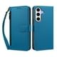 thumbnail image 1 of Funda Tipo Billetera para samsung galaxy S24 FE con Soporte y Bolsillo con Cierre Azul, 1 of 1