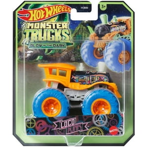 Los Camiones Monstruo De Toy Hot Wheels Brillan En La Oscuridad Loco Punk