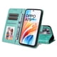 thumbnail image 5 of Funda tipo cartera FOXDOCK para OPPO A79 5G , diseño girasol en relieve, cuero PU, cierre magnético, soporte y tarjetero, 5 of 5