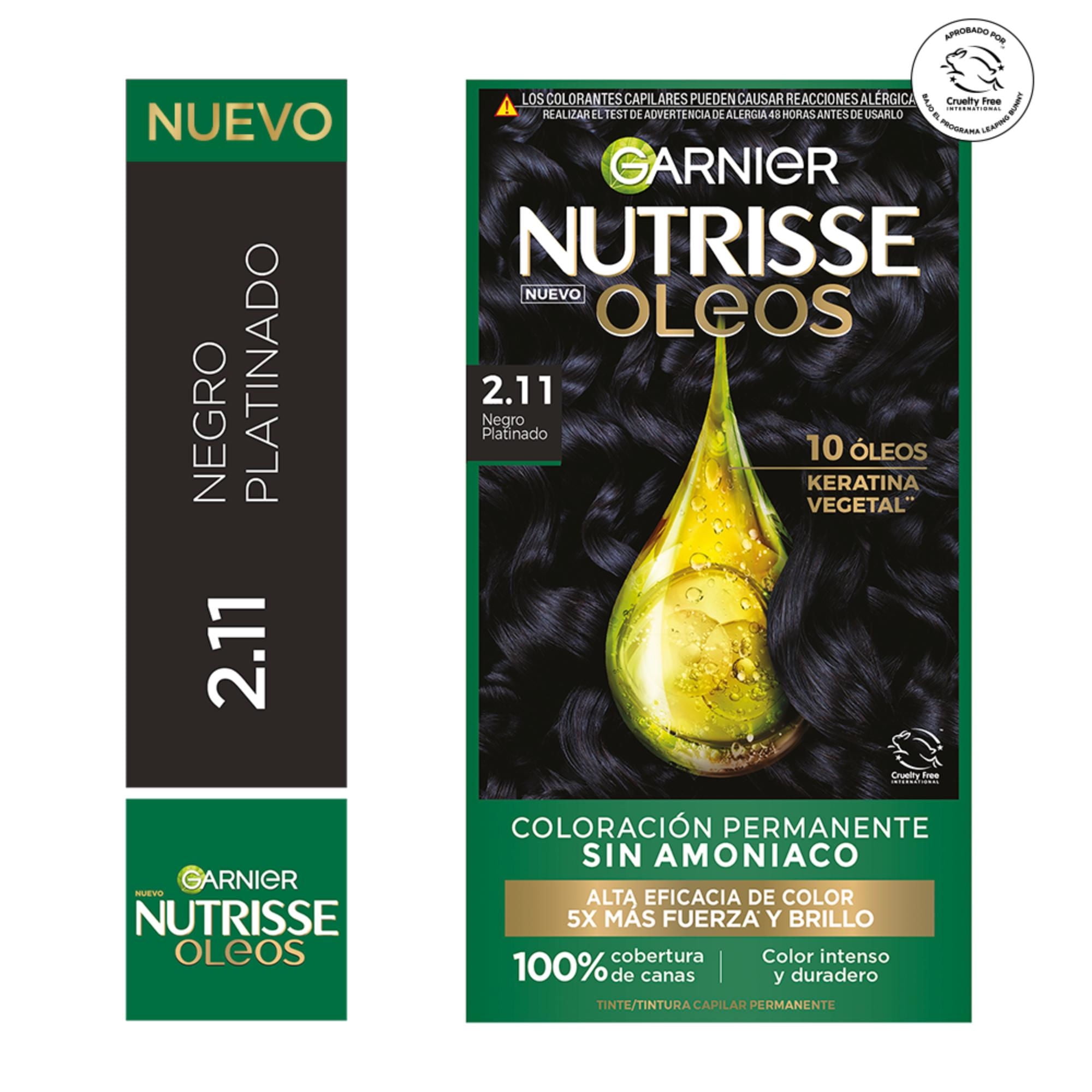 Tintura Cabello Oleos 2.11 Negro Platinado 1 Un Nutrisse