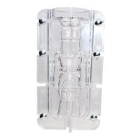 Magideal - Molde Para Velas Nutcracker Reutilizable Molde De Cera Para Manualidades Decoración Hecho A Mano De Material Pc Adecuado Para Fiestas Regalos