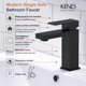 thumbnail image 3 of Grifo para lavabo de baño KENES negro mate monomando LJ-9031-2, 3 of 9
