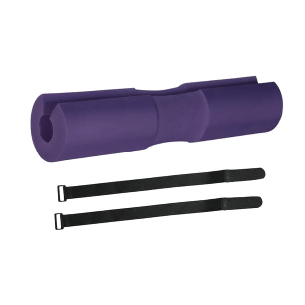 Almohadilla para sentadillas con barra, almohadilla para hombros y cuello con barra, almohadilla antideslizante para puente de glúteos con soporte , Violeta oscuro