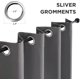 thumbnail image 2 of Cortinas opacas Joydeco, 274 cm de longitud, 2 paneles, color gris claro, 2 of 9