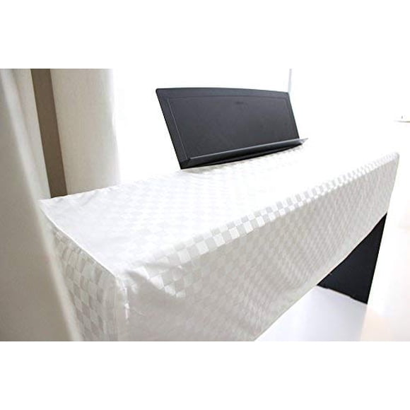 Funda para piano digital Clairevoire blanco perla 133 × 30 cm