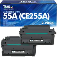 Cartucho De Tóner Cool Toner Ce255A 55A Negro (Paquete De 2) Para Hp Laserjet P3015