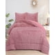thumbnail image 3 of COBERTOR PELUDO CON CHIPORRO INVIERNO 2 PLAZAS Rosa, 3 of 3