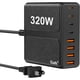 thumbnail image 1 of Cargador USB-C 320W GaN 8 Puertos Estación Rápida PD, 1 of 3
