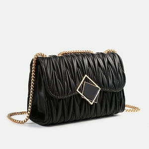 Veat00L - Cartera De Cuero Elegante, Negro