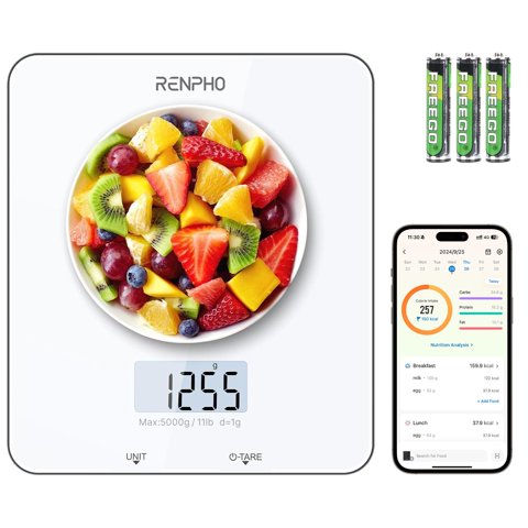 Báscula Digital Renpho Cocina Calculadora Nutricional
