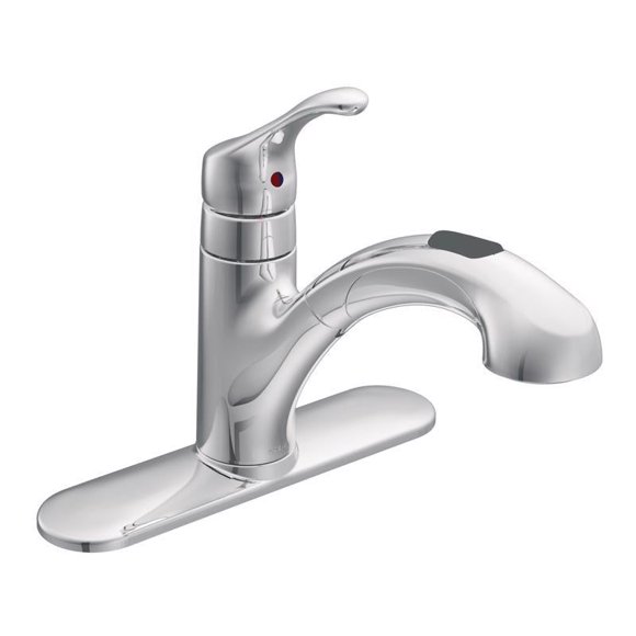 Grifo de cocina extraíble Moen Renzo One Manija Chrome