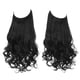 thumbnail image 1 of Xiao Hua Extensión de Cabello con Alambre de Línea de Pesca invisible, Fibra Sintética Larga Ondulada Rizada, Extensión de Cabello Estilo Diadema Ajustable, Adecuada para Mujer, 16 Pulgadas Negro, 1, 1 of 4
