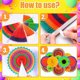 thumbnail image 3 of Abanicos de Papel Lansian 12PCS Multicolor Decoración Fiesta, 3 of 3