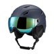 thumbnail image 1 of Casco De Snowboard Gafas Protectoras Orejeras Ajustables Casco De Esquí Para Invierno Azul 55 A 58 Cm, 1 of 5