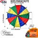 thumbnail image 2 of Paracaídas de juego para niños GSi de 10,5 m, arcoíris, juguete para exteriores, 2 of 8