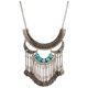 thumbnail image 1 of Collar Forum Novelties Western para mujer, color plateado y turquesa, 1 of 1