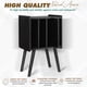 thumbnail image 2 of Soporte para tocadiscos 2BHOME de madera LP con 4 gabinetes negros, 2 of 7