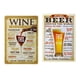 thumbnail image 1 of 2 Uds Cartel De Metal Cartel De Esta?o Vintage Taberna Bar Placa Decoración De Pared Vino Y Cerveza, 1 of 5