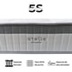 thumbnail image 3 of Cama Europea Stella 2 Plazas 150x190 cm Base Colchón Madera Gris, 3 of 3