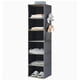 thumbnail image 2 of Organizador de armario multiusos con 6 compartimentos, plegable, con velcro, de bambú, resistente y con múltiples capas para colgar., 2 of 5