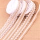 thumbnail image 1 of 4 piezas de cinta de yute con encaje blanco, arpillera vintage, cinta de encaje para coser, manualidades, bodas, fiestas, decoración navideña., 1 of 5