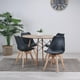 thumbnail image 2 of Comedor Redonda Shanna 100cm + 4 Sillas Tulip Negro | Elegancia, 2 of 2