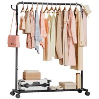 Homde - Perchero Resistente Para El Hogar De 120 Libras Con Estante Para Equipaje