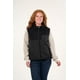 thumbnail image 1 of Polar Sin Mangas Look Sherpa Con Acolchado Negro Mujer, 1 of 3