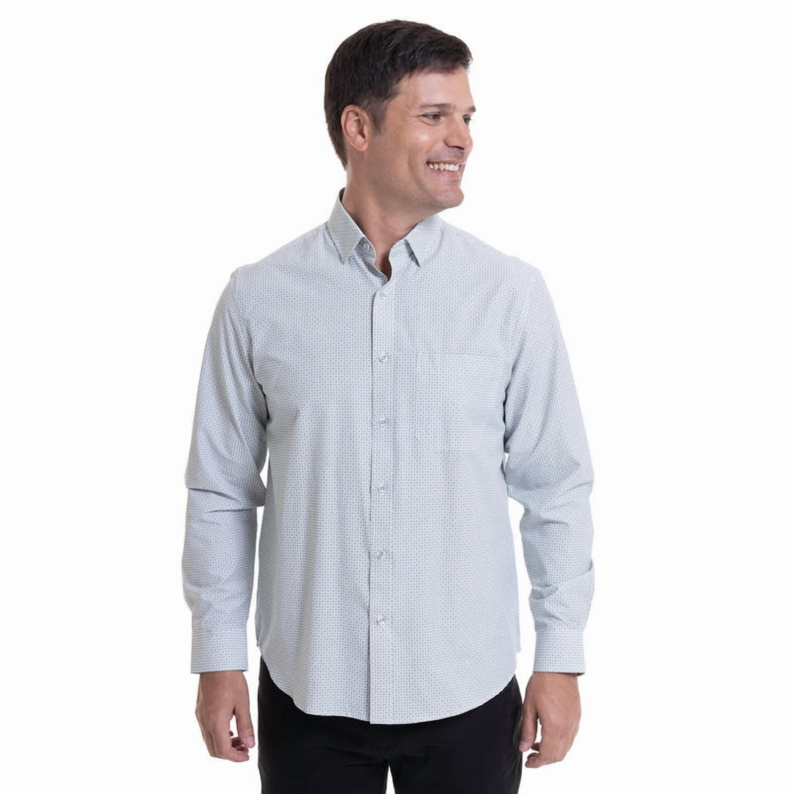 Kotting - Camisa Fantasía Estampada Gris Claro