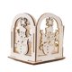 thumbnail image 1 of Candelabro Vela Bandeja Decorativa Candelabro Para Cenar Navidad Halloween Muñeco De Nieve, 1 of 3