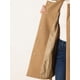 thumbnail image 5 of INSPIRE CHIC Abrigo de Guisante para Mujer con Cuello Peter Pan, Doble Botonadura, Bolsillo Inclinado, Botones Abajo, Abrigos de Invierno con Cinturón S Caqui, 5 of 6